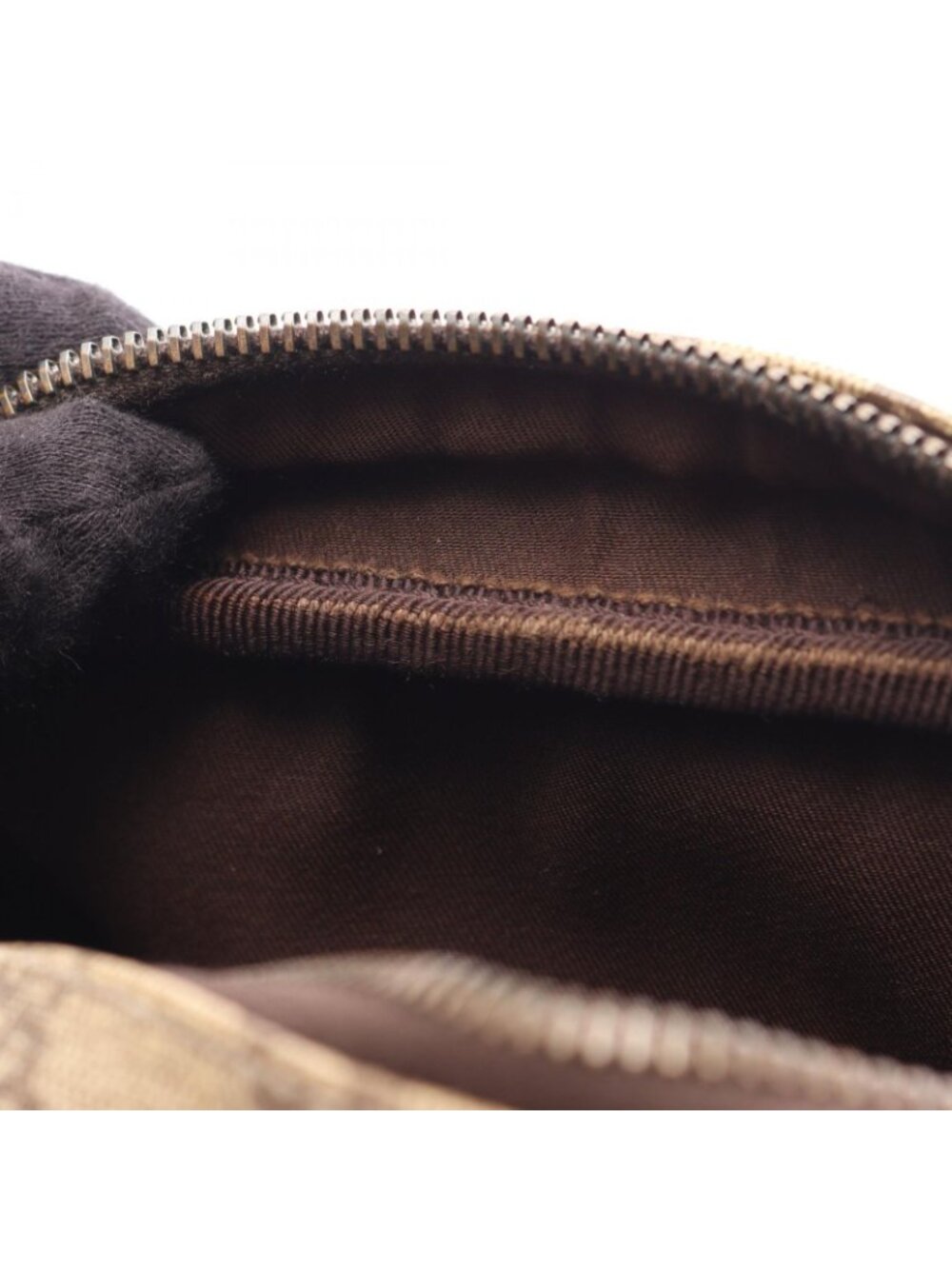 Gucci Shoulder Bag GG Plus Beige Brown Co Ting Canvas Leather Split - Picture 5 of 15